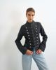 Topshop Topshop denim drummer jacket in wash black - 1