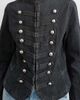 Topshop Topshop denim drummer jacket in wash black - 3