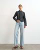 Topshop Topshop denim drummer jacket in wash black - 4