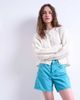 Topshop Topshop denim Editor shorts in blue-Multi - 1