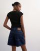 Topshop Topshop denim Editor shorts in indigo rinse-Blue - 4