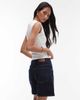Topshop Topshop denim Editor shorts in raw look indigo-Blue - 4