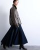 Topshop Topshop denim front yoke maxi skirt in indigo-Blue - 3