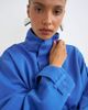 Topshop Topshop denim funnel neck bubble hem top in cobalt-Blue - 2