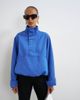Topshop Topshop denim funnel neck bubble hem top in cobalt-Blue - 4