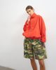 Topshop Topshop denim funnel neck bubble hem top in red-Blue - 1