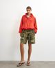Topshop Topshop denim funnel neck bubble hem top in red-Blue - 2