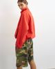 Topshop Topshop denim funnel neck bubble hem top in red-Blue - 3