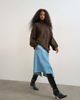 Topshop Topshop denim hanky hem midi skirt in bleach-NEUTRAL - 1