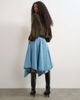 Topshop Topshop denim hanky hem midi skirt in bleach-NEUTRAL - 3