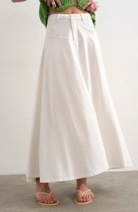 Topshop Topshop Denim Maxi Skirt