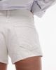 Topshop Topshop denim micro shorts in bone white - 4