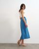 Topshop Topshop denim midi wrap circle skirt in mid blue - 2