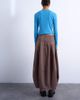 Topshop Topshop denim seamed barrel fit maxi skirt in otter-Brown - 2