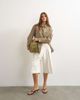 Topshop Topshop denim shacket in beige-Neutral - 1
