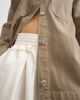 Topshop Topshop denim shacket in beige-Neutral - 2