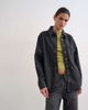 Topshop Topshop denim shacket with side panel in washed black - 1