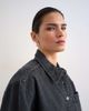 Topshop Topshop denim shacket with side panel in washed black - 4