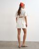 Topshop Topshop denim shirt dress with back cut out in white - 1