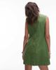 Topshop Topshop denim V-neck mini dress in green - 2