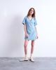 Topshop Topshop denim wrap mini dress in bleach-Blue - 4