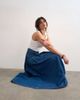 Topshop Topshop denim yoke pleated maxi skirt in rich blue - 2