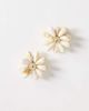 Topshop Topshop Dezi semi precious cluster earrings in off-white marble-Neutral - 4