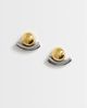Topshop Topshop Diana stainless steel stud earrings in gold and silver - 4