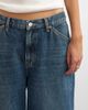 Topshop Topshop Dillan baggy dad low rise jeans in dirty blue-Brown - 3