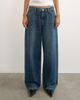 Topshop Topshop Dillan baggy low rise jean in dirty blue-Brown - 2