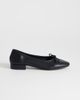 Topshop Topshop Dottie block heel ballet flats in black - 1