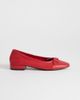 Topshop Topshop Dottie block heel ballet flats in red - 1