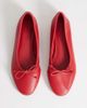 Topshop Topshop Dottie block heel ballet flats in red - 2