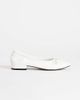 Topshop Topshop Dottie block heel ballet flats in white - 1