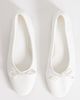Topshop Topshop Dottie block heel ballet flats in white - 4