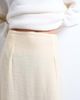 Topshop Topshop double layer sheer straight skirt in buttermilk-Yellow - 3
