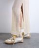 Topshop Topshop double layer sheer straight skirt in buttermilk-Yellow - 4