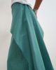 Topshop Topshop drape detail maxi skirt in green and blue check - 3