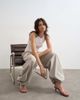 Topshop Topshop drawstring performance fabric balloon pants in slate-Gray - 4