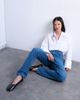 Topshop Topshop Dree high rise slim straight leg jeans in vintage blue - 3