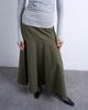 Topshop Topshop drop waist full circle maxi skirt in khaki-Green - 2