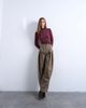 Topshop Topshop dropped waist barrel pants in camel-Neutral - 1
