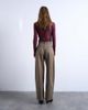 Topshop Topshop dropped waist barrel pants in camel-Neutral - 4