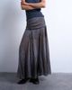 Topshop Topshop dropped waist full hem maxi skirt in stripes-Multi - 4