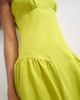 Topshop Topshop dropped waist maxi dress in green - 2