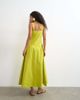 Topshop Topshop dropped waist maxi dress in green - 3