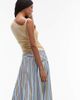 Topshop Topshop dropped waist spliced maxi skirt in blue and lime stripes-Multi - 4