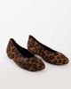 Topshop Topshop Duke chiselled ballet flat in leopard hair on real leather-Brown - 2