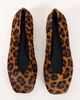 Topshop Topshop Duke chiselled ballet flat in leopard hair on real leather-Brown - 4
