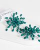 Topshop Topshop Echo statement hand-made stud earring in dark green - 2